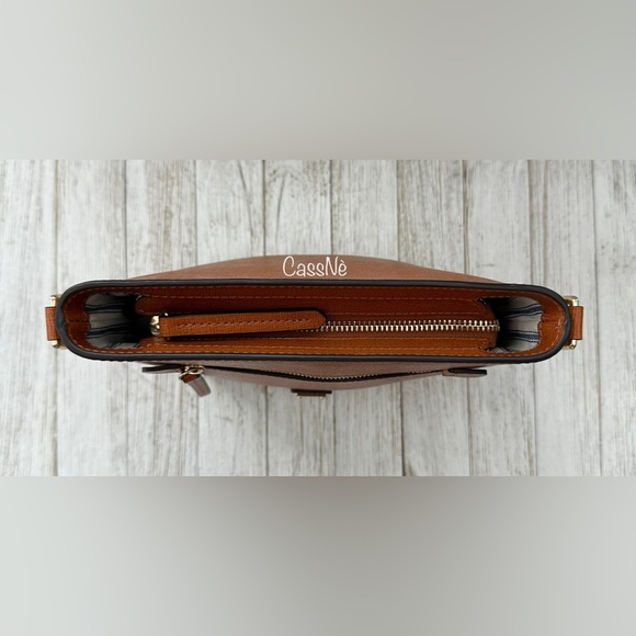 Saffiano Zip Crossbody Convertible Handbag - Picture 4 of 15